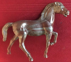 red silver horse